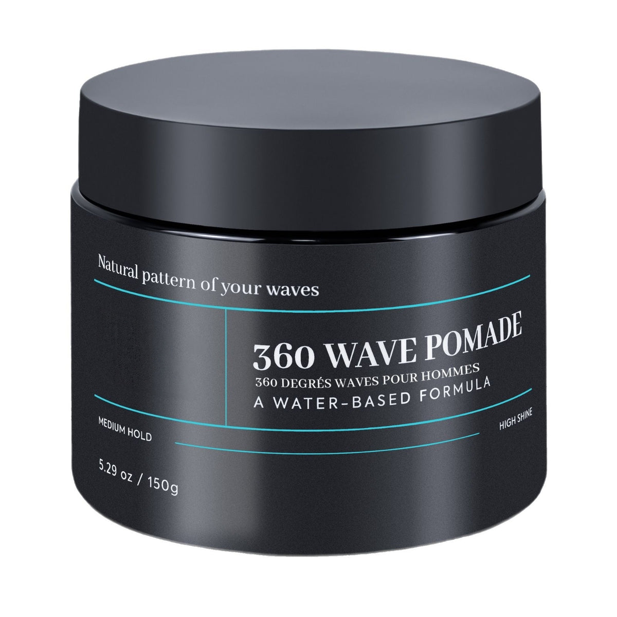 Wave Pomade Medium Hold Water Based High Shine Hair Wax