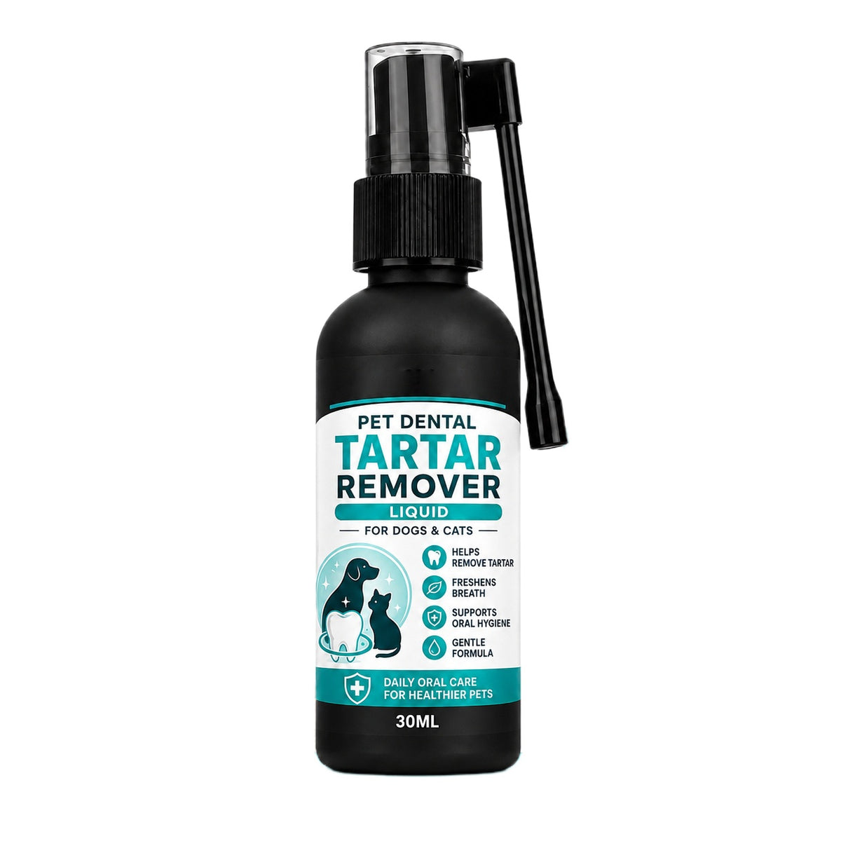 Gentle Pet Dental Cleaning Spray‑ Vet‑Formulated Tartar Remover Spray for Dogs & Cats, Safe Oral Care Solution to Eliminate Bad Breath & Reduce Plaque
