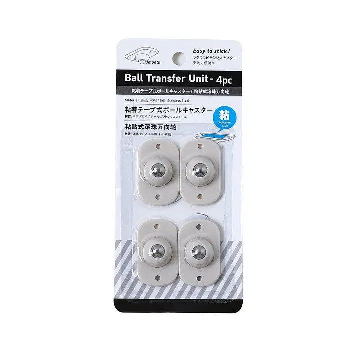 Paste Type Pulley Universal Wheel (4 PCs)