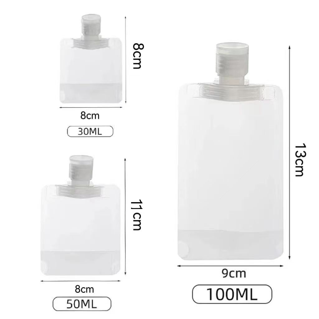 Portable Travel Fluid Dispensing Packing Bag