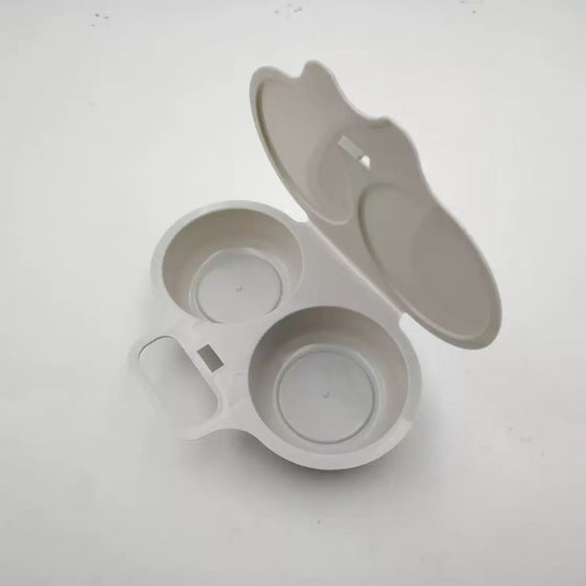 Microwave Egg Poacher with Lid & Handle(3pcs)