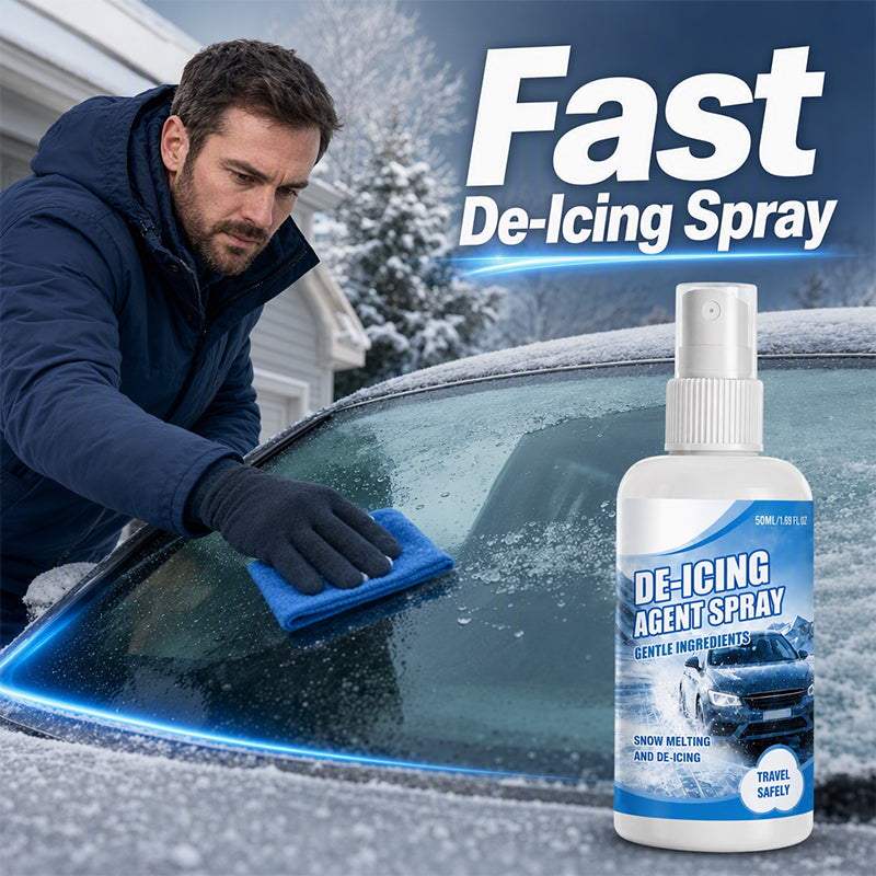 Fast-actingcar de-icer spray