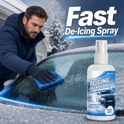 Fast-actingcar de-icer spray