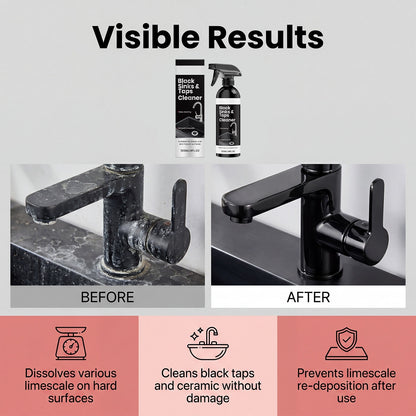 Limescale Cleaner Spray for Black Sinks, Faucets & Fixtures