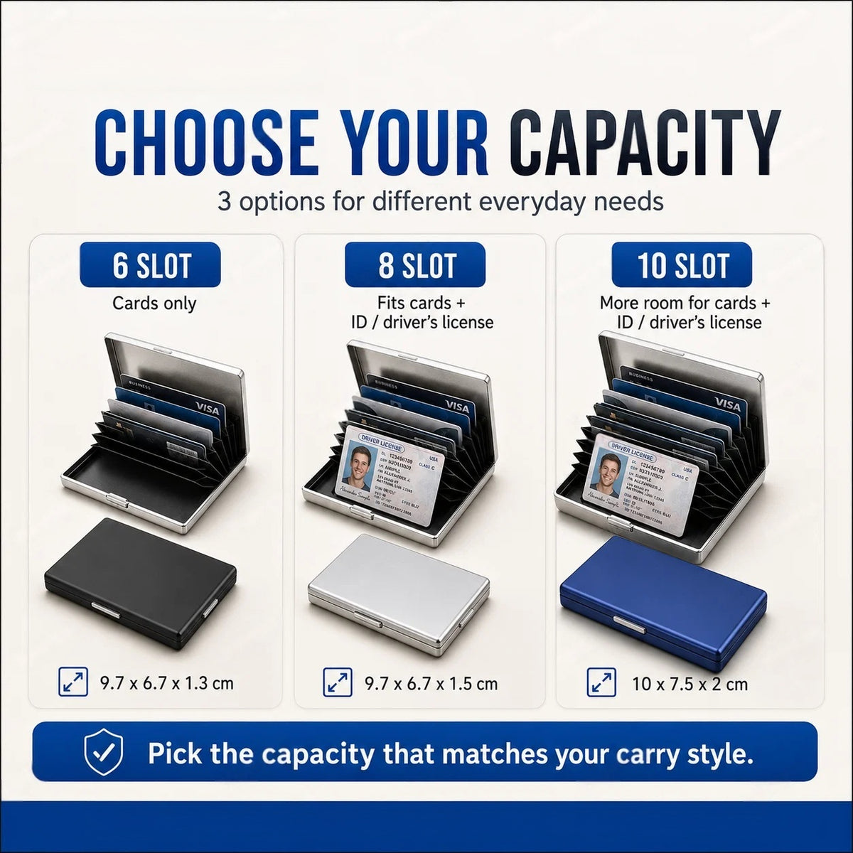 RFID Blocking Metal Card Holder