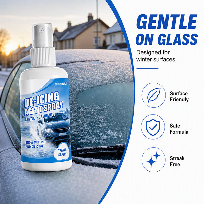 Fast-actingcar de-icer spray