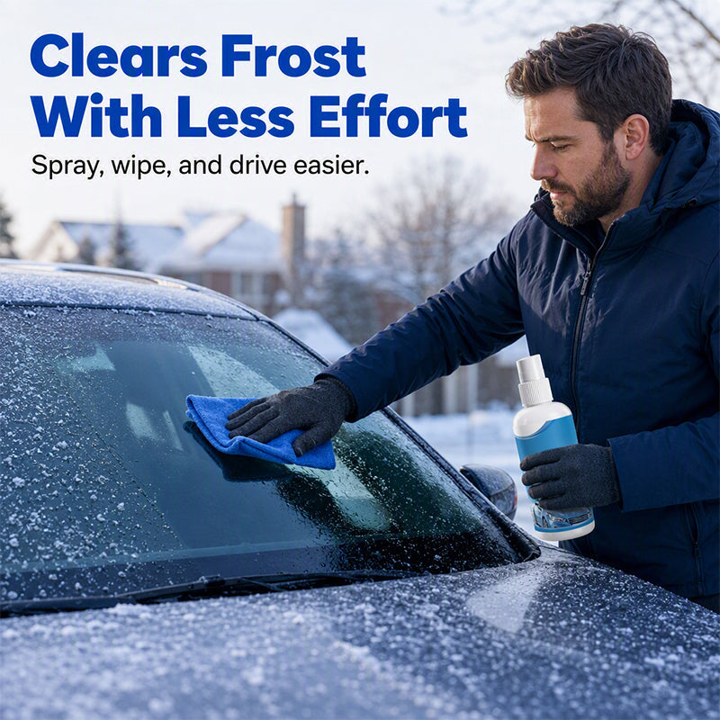 Fast-actingcar de-icer spray