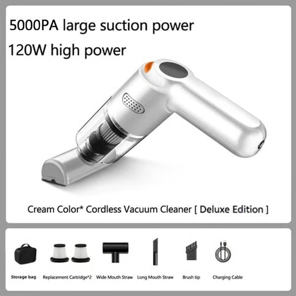High-Power Cordless Vacuum Cleaner Kit for Car