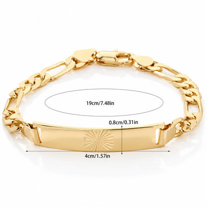 Women's Gold-Tone Cubic Zirconia Chain Bracelet