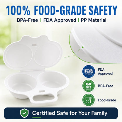 Microwave Egg Poacher with Lid & Handle