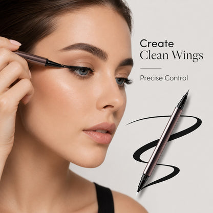 Dual-Tip Long-Lasting Liquid Eyeliner