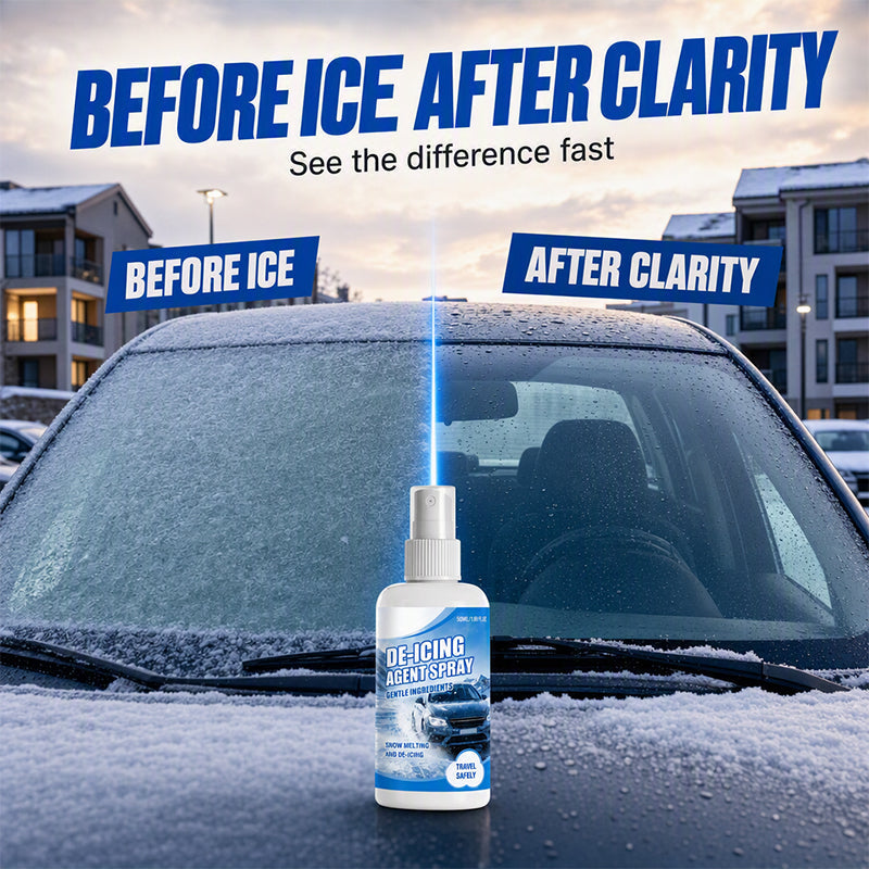 Fast-actingcar de-icer spray