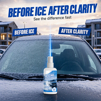 Fast-actingcar de-icer spray
