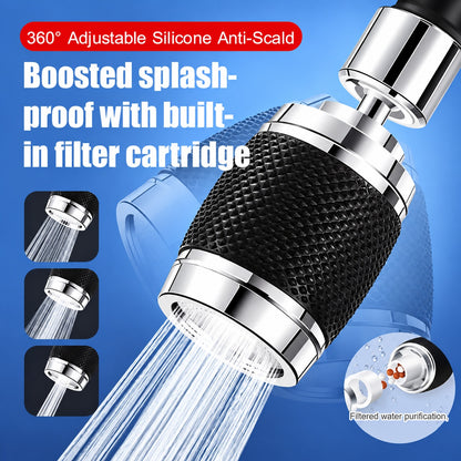 Splash proof booster swivel kitchen filter tap