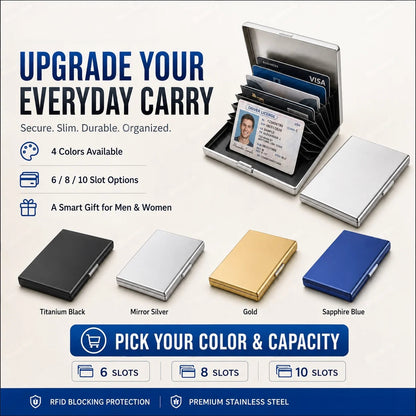 RFID Blocking Metal Card Holder