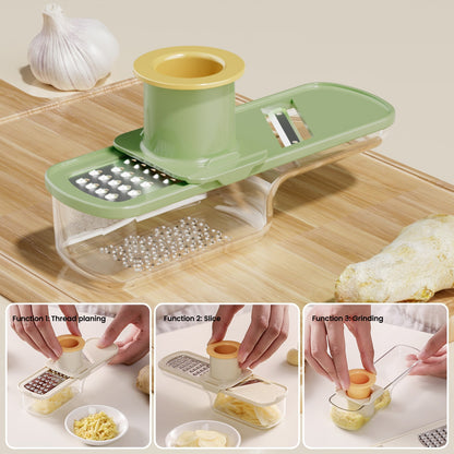 Multifunctional Garlic Grinder & Mandoline Slicer