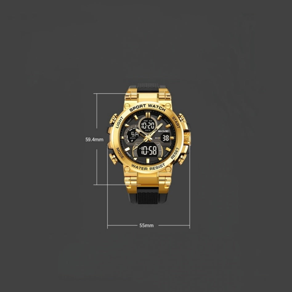 Tactical Style 50M Waterproof Multifunctional Digital Sports Watch
