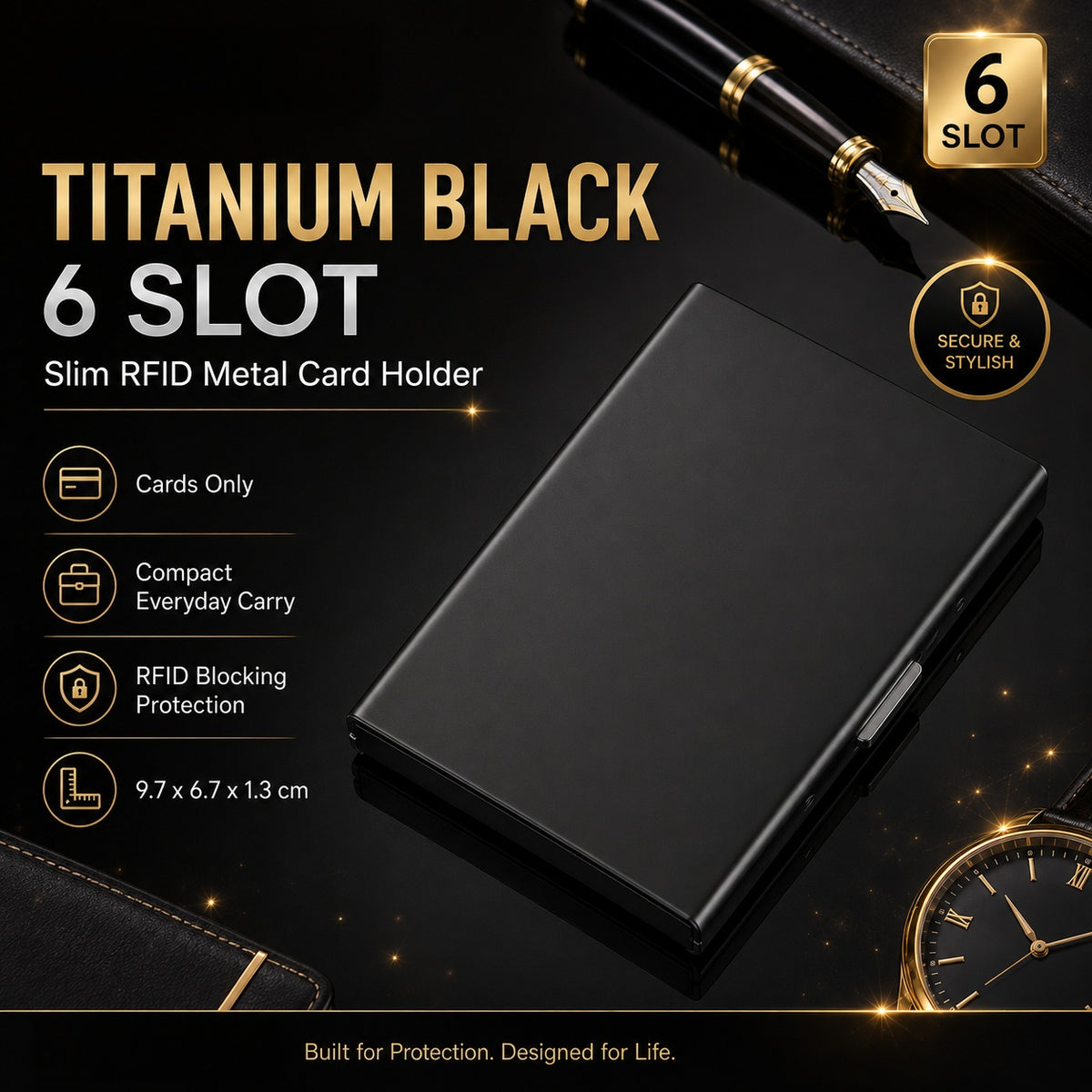 RFID Blocking Metal Card Holder