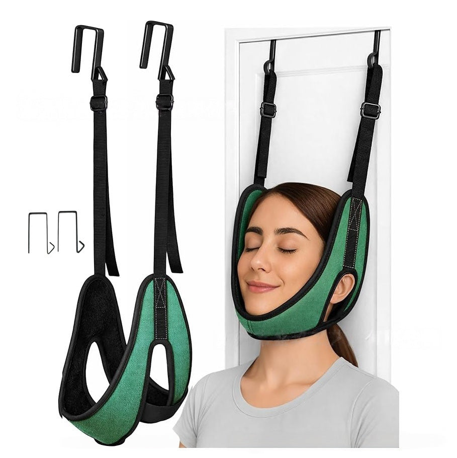 Over-the-Door Neck Stretching Sling | Adjustable for Daily Home Stretching