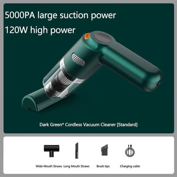 High-Power Cordless Vacuum Cleaner Kit for Car