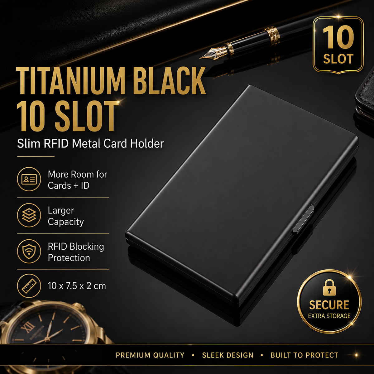 RFID Blocking Metal Card Holder