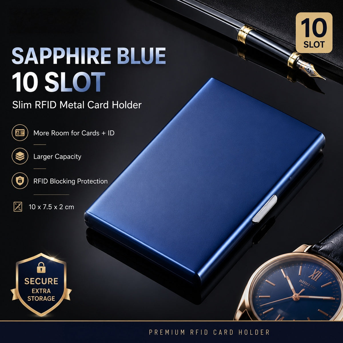 RFID Blocking Metal Card Holder