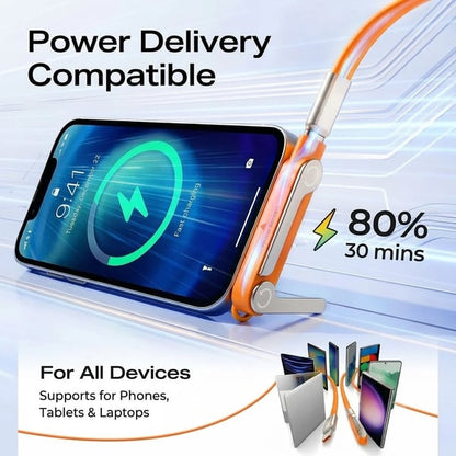 Fast-Charging Cable with Detatchable Stand