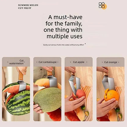 Stainless Steel Watermelon Slicer | Fast, Clean & Effortless Cutting