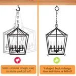 Windproof & Rust-Resistant🔧Safety Screw Durable Metal Ceiling Hook