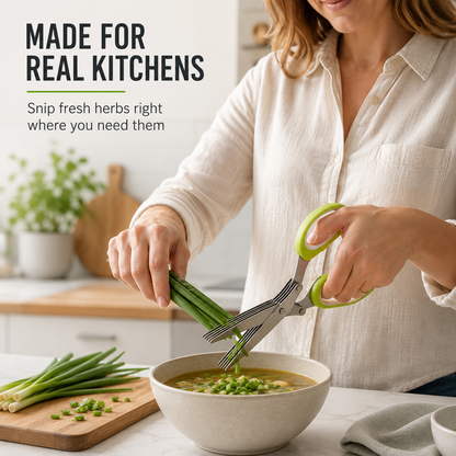 Multi-Blade Herb Scissors | Quick Kitchen Prep