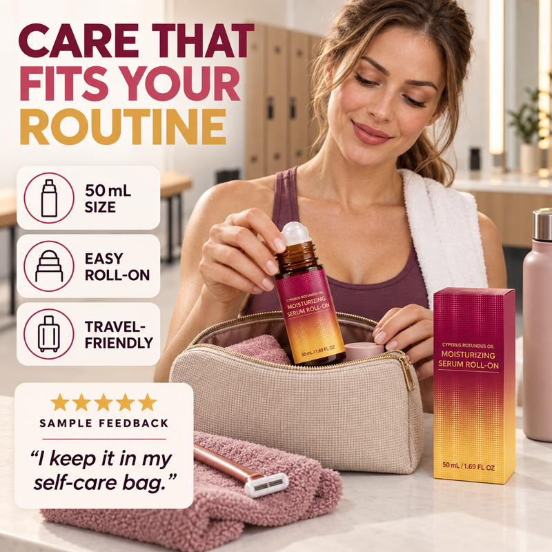 Hair removal care roller essential oil