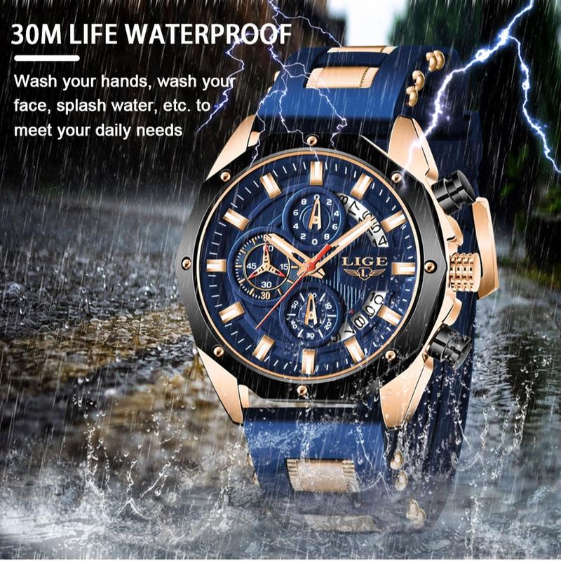 Men's Outdoor Waterproof Sport Quartz Watch