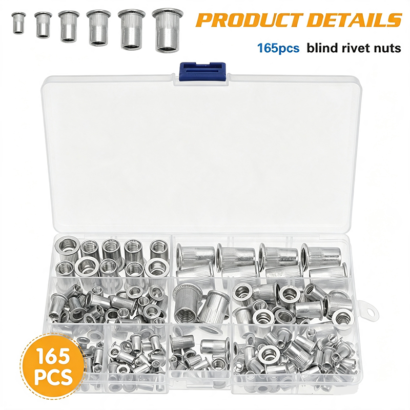 165pcs M3-M10 rivet nut kit