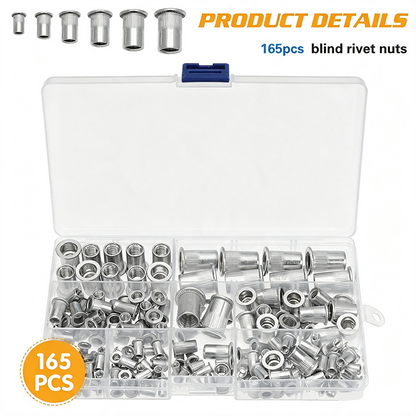 165pcs M3-M10 rivet nut kit