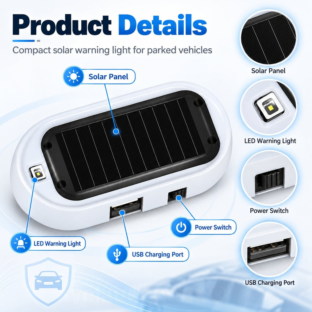 Stop Car Break‑Ins! Solar Flashing LED Light Scares Thieves Away