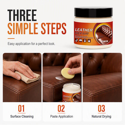 Leather Scratch Repair Cream for Worn Furniture and Seats