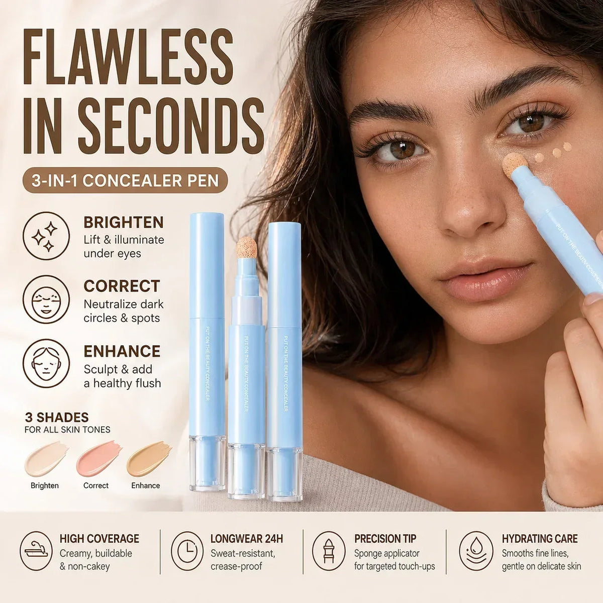 Multipurpose Hydrating Liquid Concealer Pen