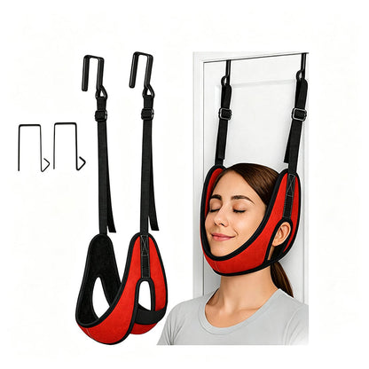 Over-the-Door Neck Stretching Sling | Adjustable for Daily Home Stretching
