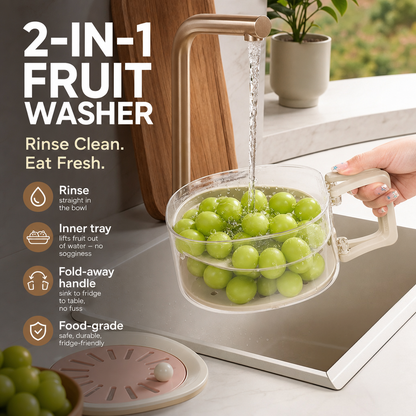 2 in 1 Draining Basket with Lid