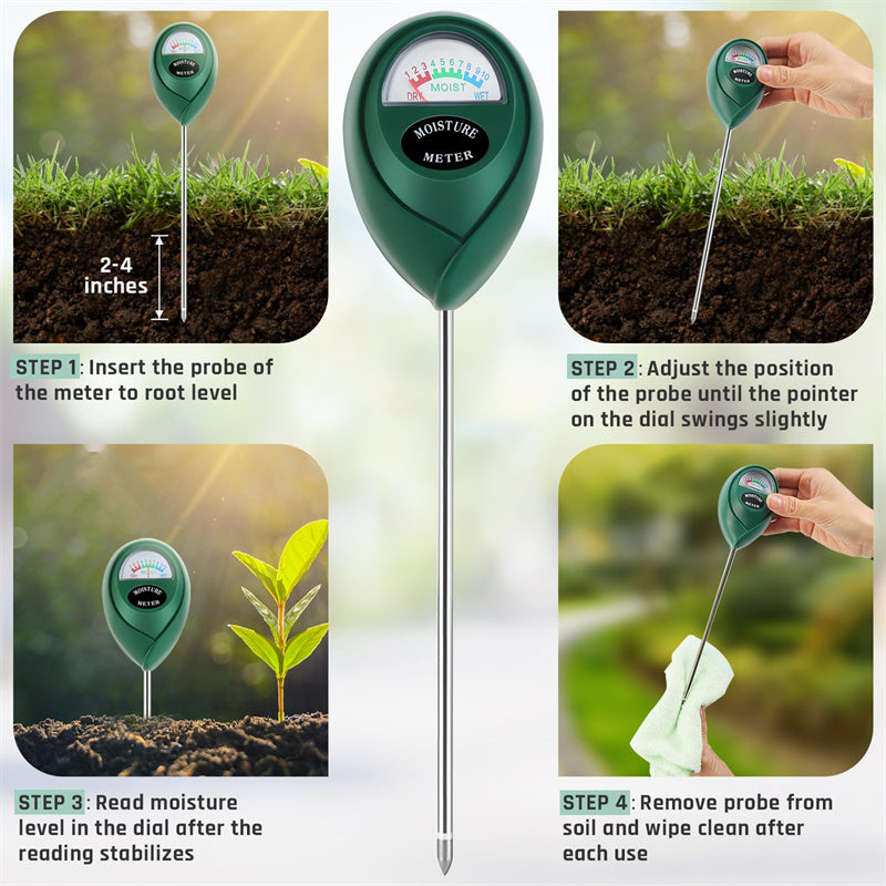 Professional Soil Moisture Meter for Indoor & Outdoor Plants