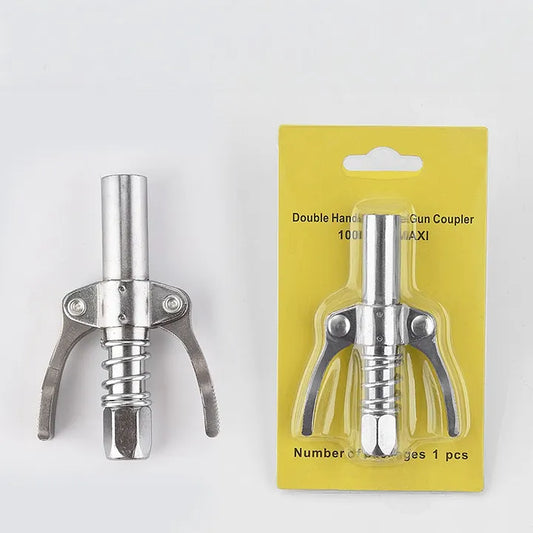 Double Handle High Pressure Quick Release Grease Coupler