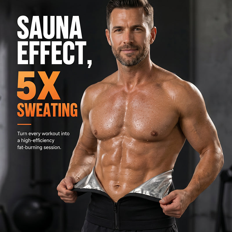 Men's Waist Trainer Sweat Belt – Compression, Trimmer, Sauna Effect