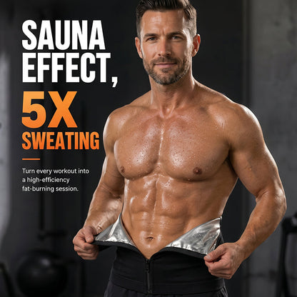 Men's Waist Trainer Sweat Belt – Compression, Trimmer, Sauna Effect
