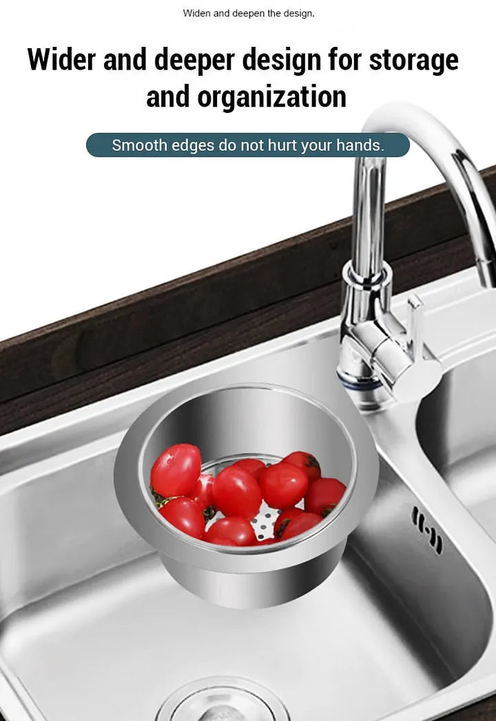 Swan-shaped stainless steel drip basket