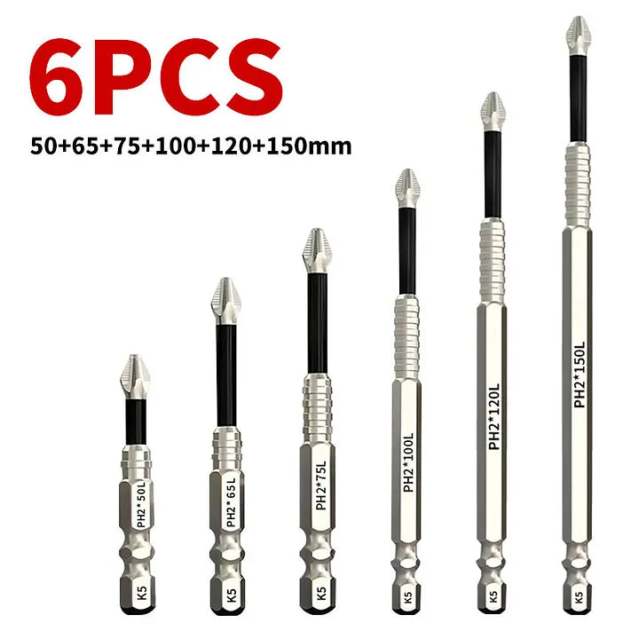 High-Magnetic Screwdriver Drill Bit Set