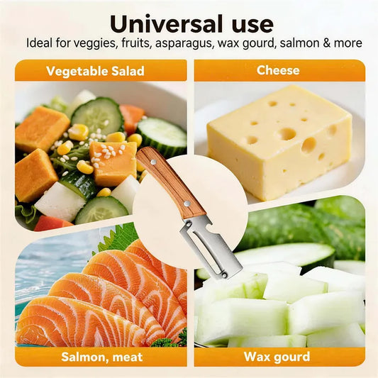 All-in-One Stainless Steel Peeler | Razor-Sharp Blade with Bottle Opener