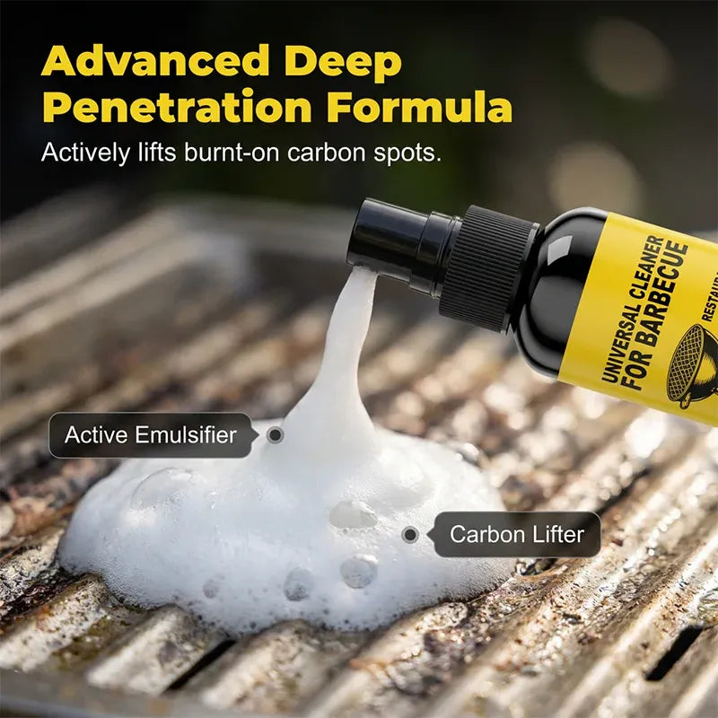 Heavy-duty BBQ cleaner – dissolves carbon, grease, and baked-on grime!