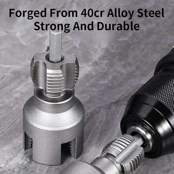 Integrated Internal & External Pipe Threading Tool