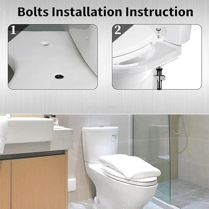 Heavy Duty Toilet Seat Fastener Bolt kit(A Set of 2 Pcs)