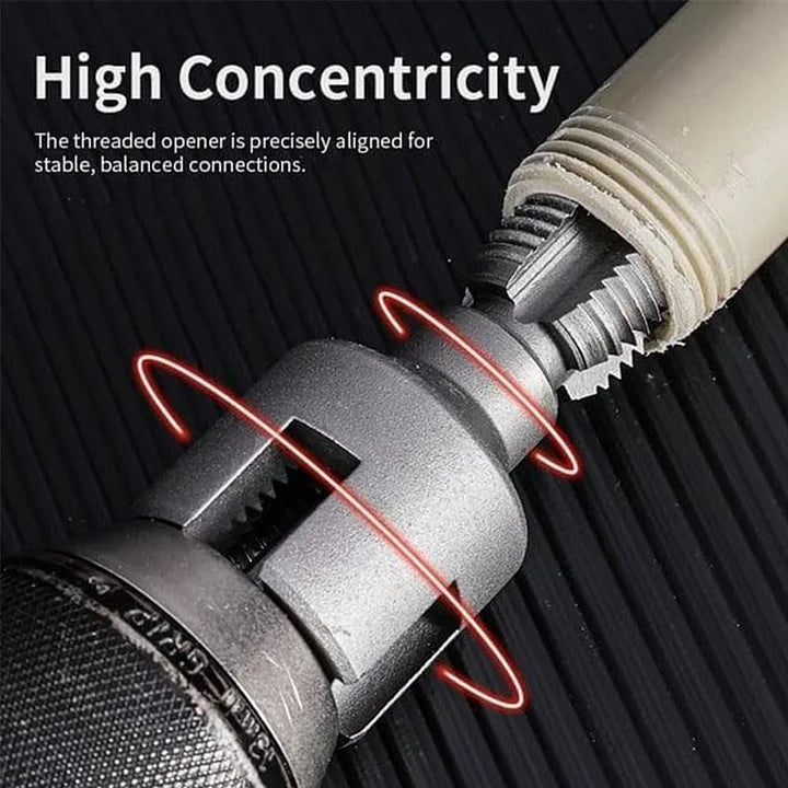 Integrated Internal & External Pipe Threading Tool